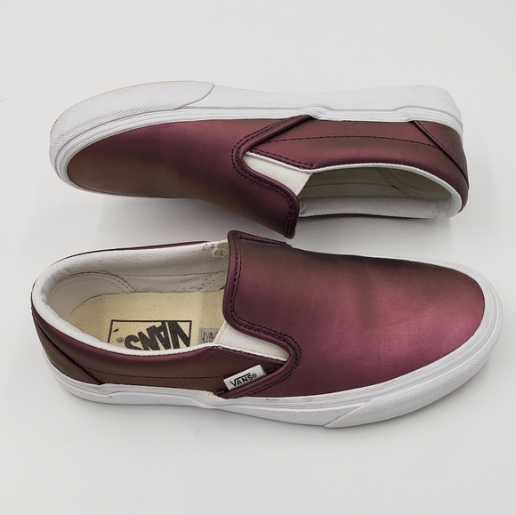 vans muted metallic slip on
